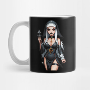 Hot Goth Nun Mug