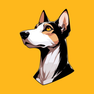 Stunning and Cool Ibizan Hound Monochrome and Gold Portrait for Father's Day T-Shirt