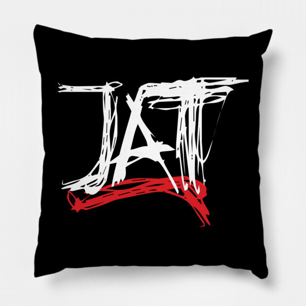 Jim and Them Scratch Logo Pillow by Jim and Them