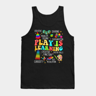 Retro Play Is Learning Kindergarten Teacher Daycare Tank Top