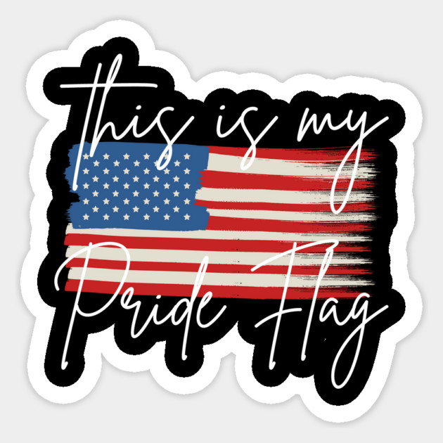 USA This is My Pride Flag Sticker by The WYLD Tribe