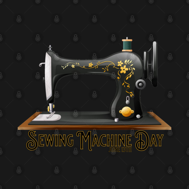 Sewing Machine Day, vintage sewing machine by HolidayBug