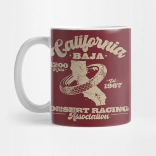 Vintage Baja California Desert Racing Mug