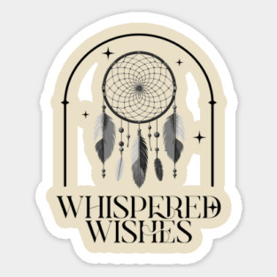 Whispered Wishes, trendy image Sticker