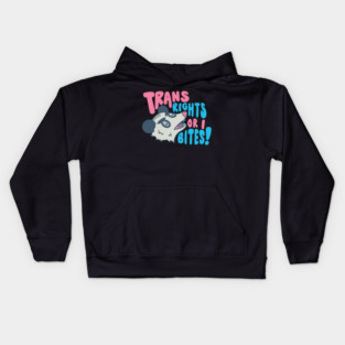 Trans Rights or I Bites! Kids Hoodie