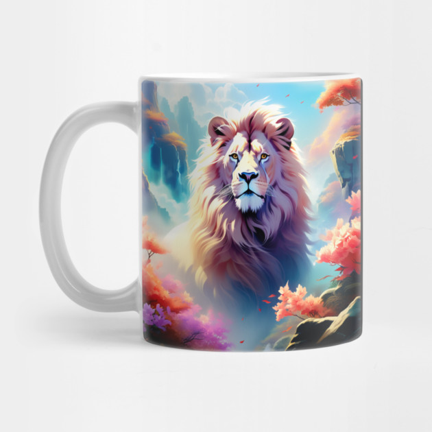 Lion in the sky double exposure wildlife forests by BirdsnStuff