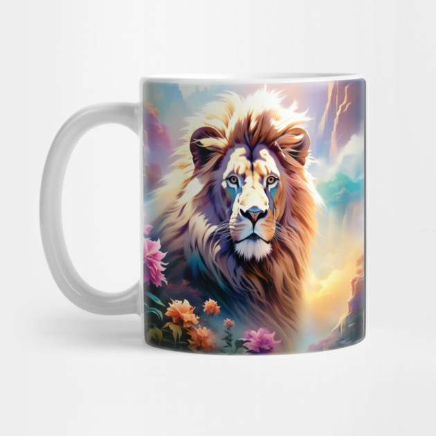 Lion in the sky double exposure wildlife forests by BirdsnStuff