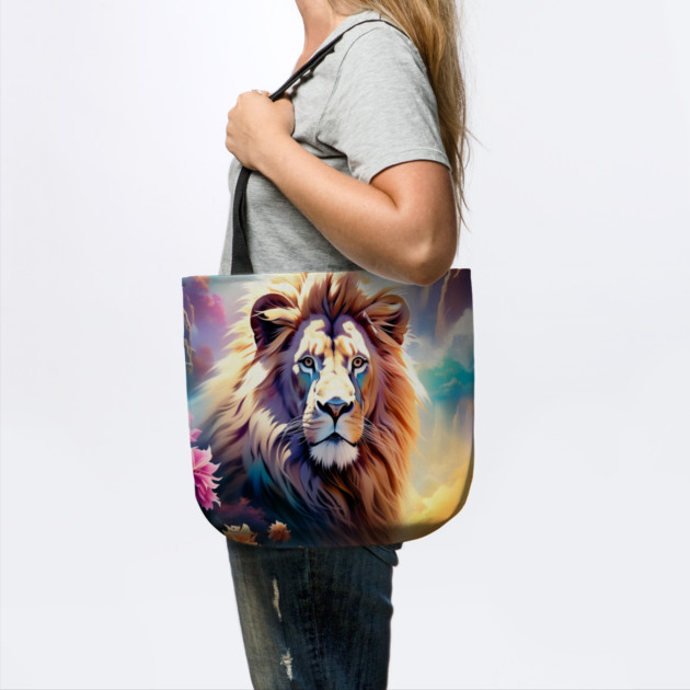 Lion in the sky double exposure wildlife forests by BirdsnStuff