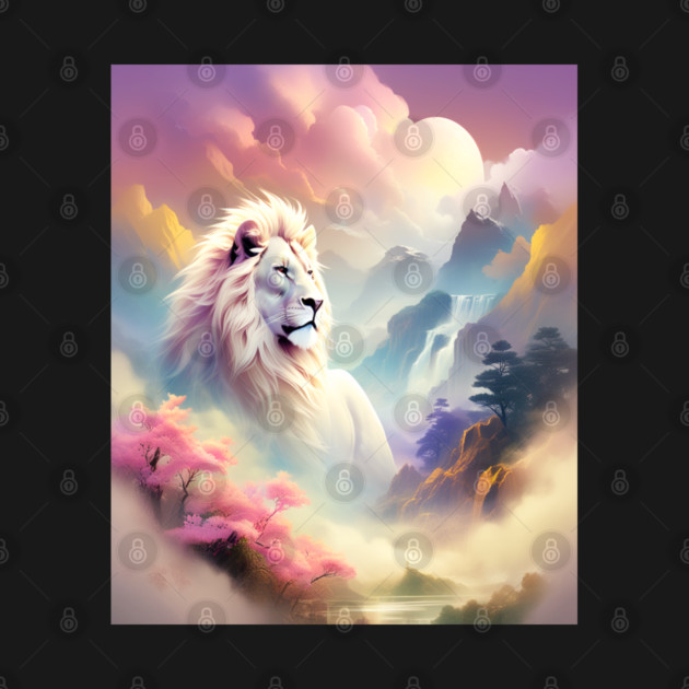 Lion in the sky double exposure wildlife forests by BirdsnStuff