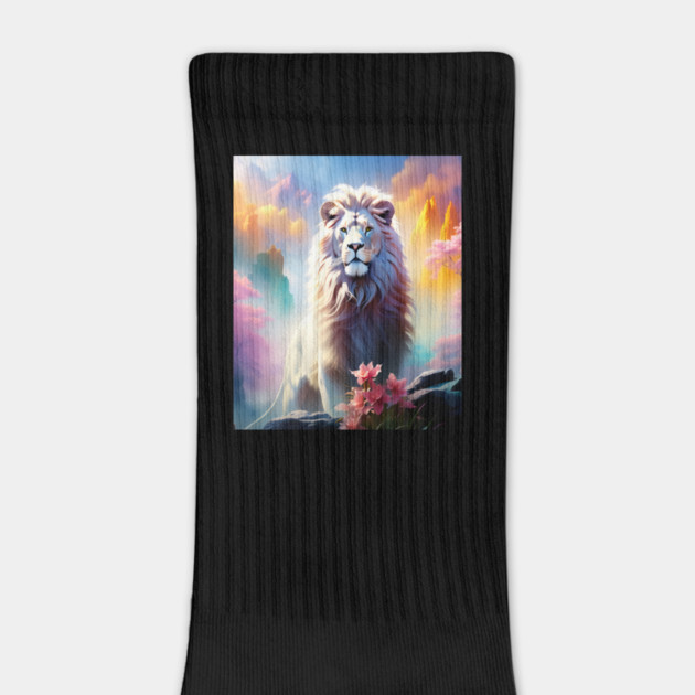 Lion in the sky double exposure wildlife forests by BirdsnStuff