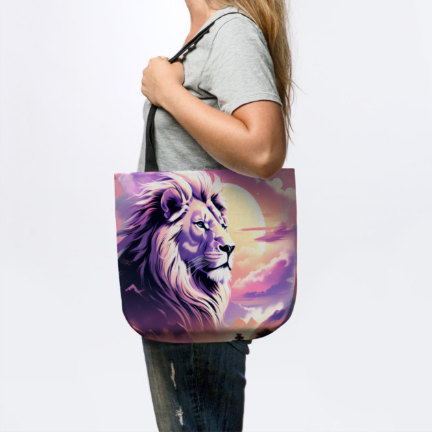 Lion in the sky double exposure wildlife forests by BirdsnStuff