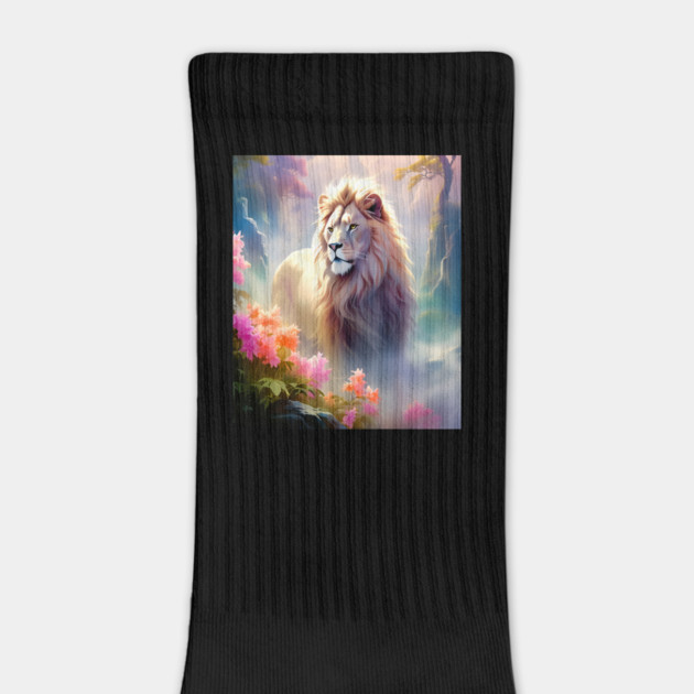 Lion in the sky double exposure wildlife forests by BirdsnStuff