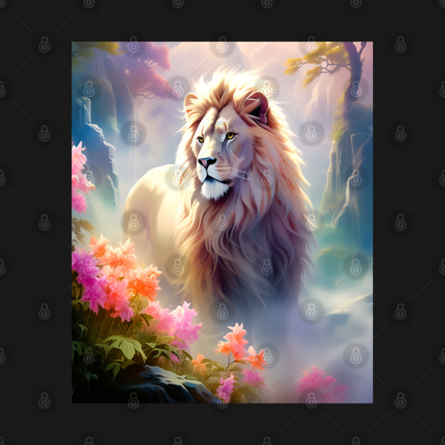 Lion in the sky double exposure wildlife forests by BirdsnStuff