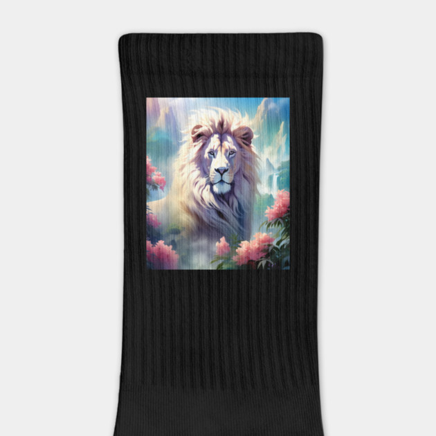 Lion in the sky double exposure wildlife forests by BirdsnStuff