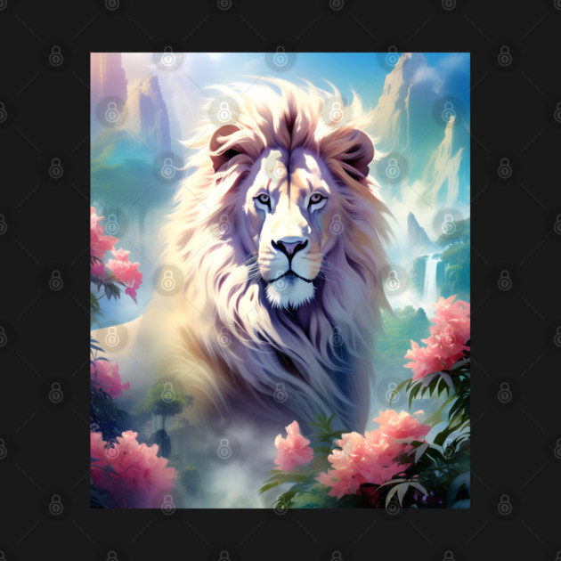 Lion in the sky double exposure wildlife forests by BirdsnStuff