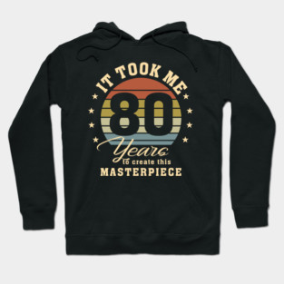 80th Birthday For Women Men 80 Year Old Gag Turning 80 Joke Hoodie