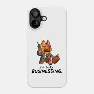 Business Cat Phone Case