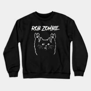 rob and the cat Crewneck Sweatshirt