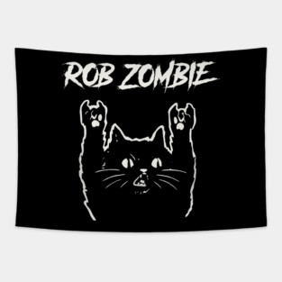 rob and the cat Tapestry