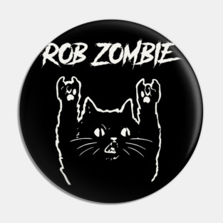 rob and the cat Pin
