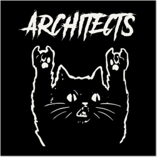 architects and the cat Posters and Art