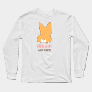 Corgi Short legs sit down Long Sleeve T-Shirt