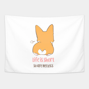 Corgi Short legs sit down Tapestry