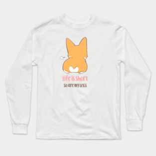 Corgi Short legs sit down Long Sleeve T-Shirt
