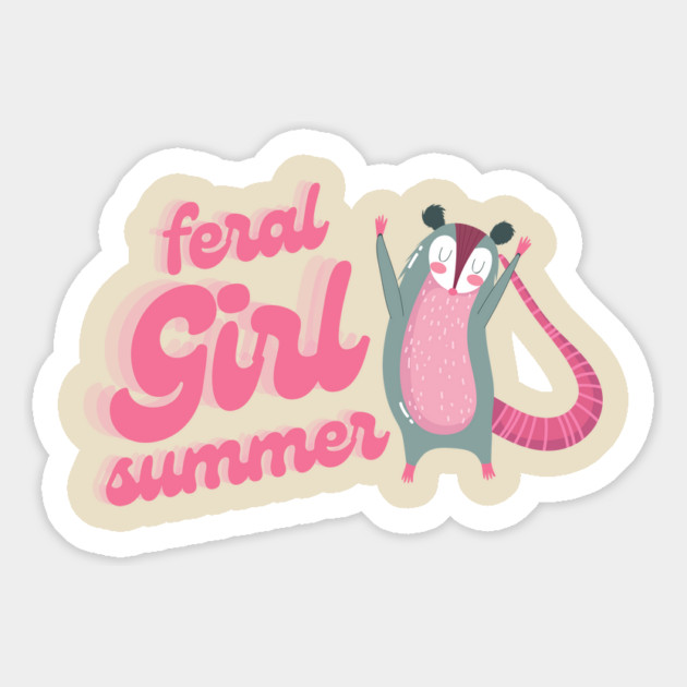 Feral Girl Summer Magnet by The WYLD Tribe