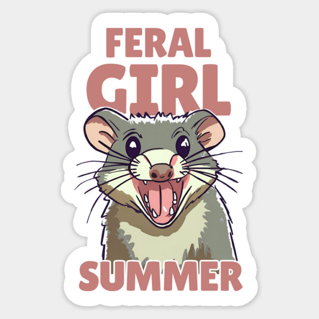 Feral Girl Summer Sticker by The WYLD Tribe