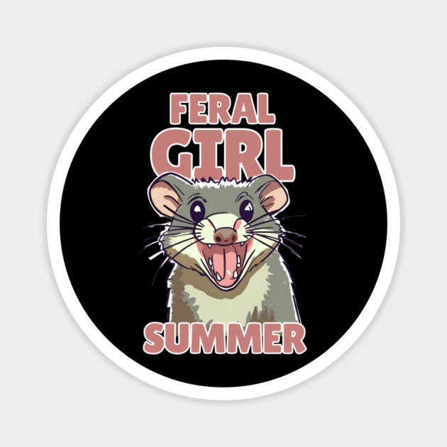 Feral Girl Summer Magnet by The WYLD Tribe