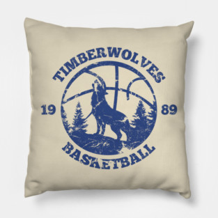 Timberwolves 80s retro Pillow
