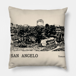 San Angelo Texas Pillow