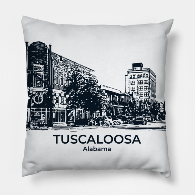 Tuscaloosa - Alabama Pillow by Lakeric