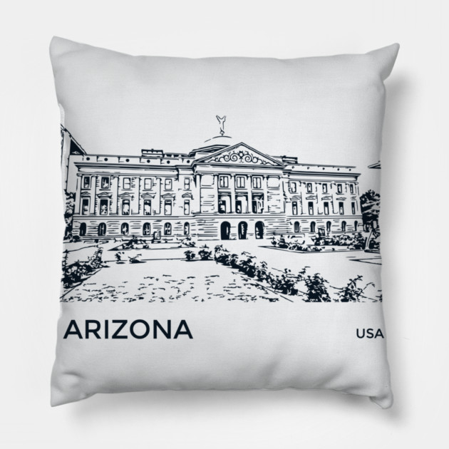 Arizona State USA Pillow by Lakeric