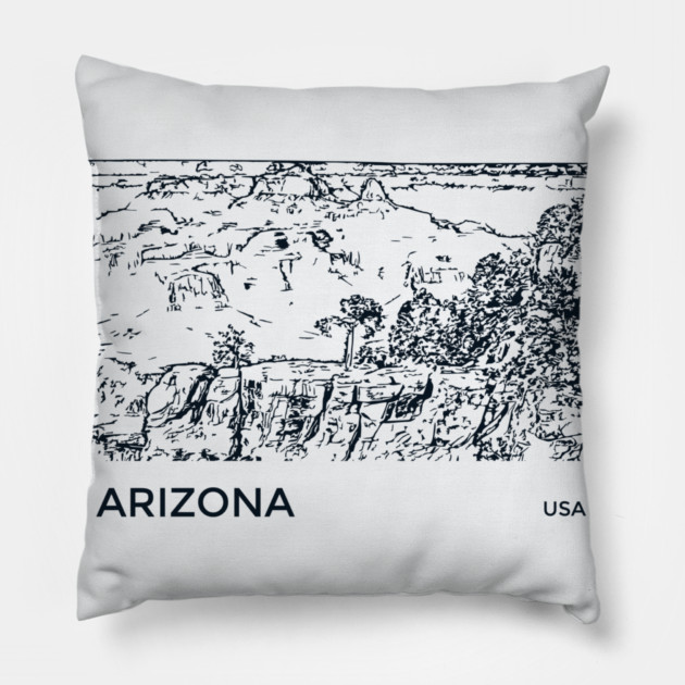 Arizona USA Pillow by Lakeric