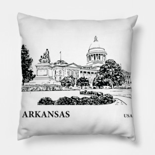 Arkansas State USA Pillow