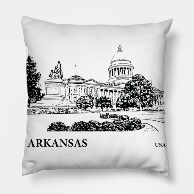 Arkansas State USA Pillow by Lakeric
