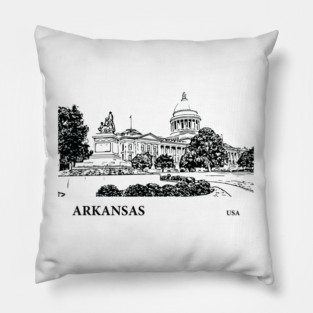 Arkansas State USA Pillow