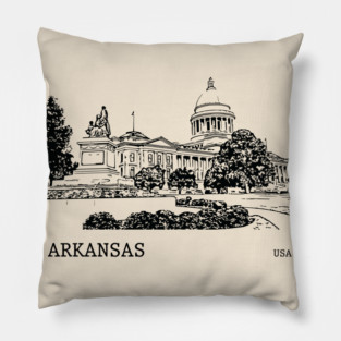 Arkansas State USA Pillow