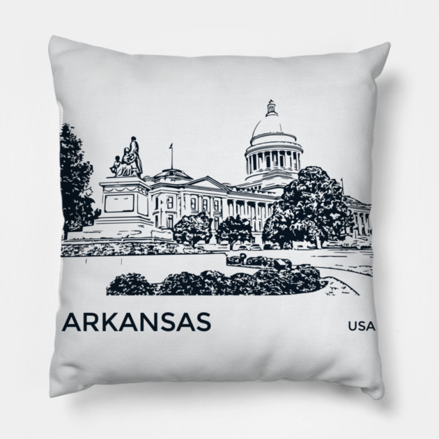 Arkansas State USA Pillow by Lakeric