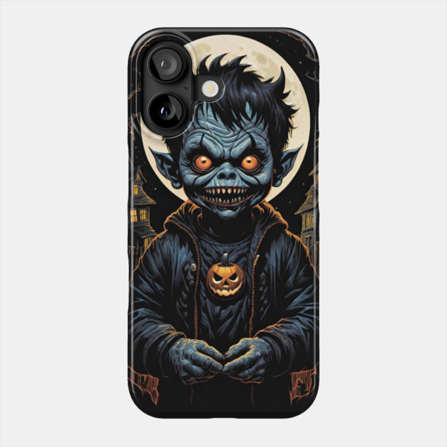 Trick or Treat Devil Boy Phone Case by Grave Digs