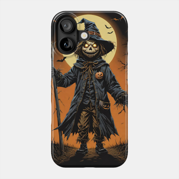 Trick or Treat Scarecrow Kid Phone Case by Grave Digs