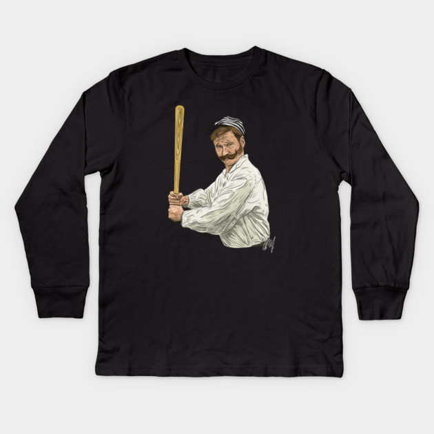 Conan: Old Timey Baseball Kids Long Sleeve T-Shirt by 51Deesigns