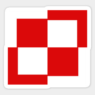 Polish Air Force Roundel - Szachownica Poland Checkerboard Sticker