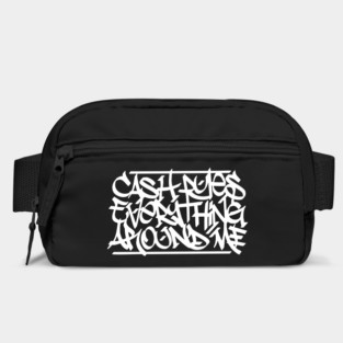Cash Rules Everything Around Me (White Print) Bag
