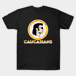 Caucasians New Logo Parody T-Shirt