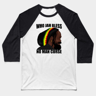 Who Jah Bless Rasta Reggae Rastafari Baseball T-Shirt