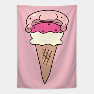 Blobfish Icecream Tapestry