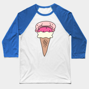 Blobfish Icecream Baseball T-Shirt